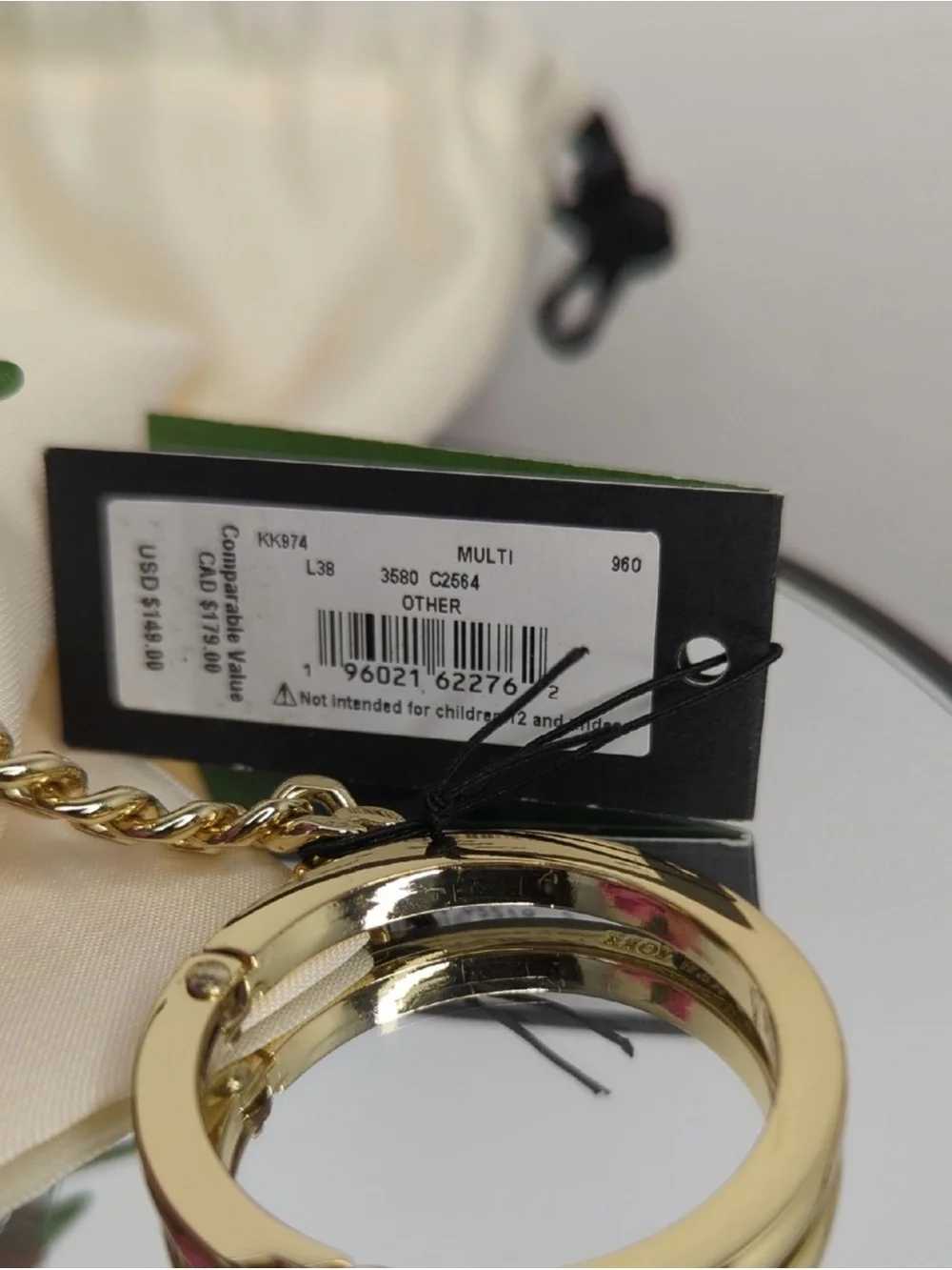 Kate Spade ♠️  Flora bouquet 💐 Polka Dot Flower bag charm NWT
